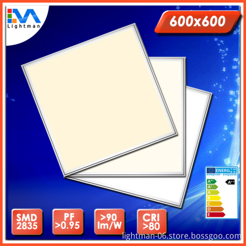 No glare design UGR<19 36W acrylic light guide panel 600x600